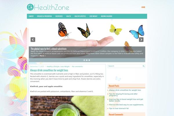 HealthZone theme websites examples