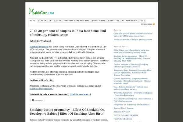WordPress website example screenshot