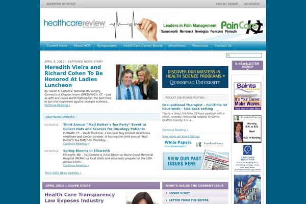healthcarereview.com site used Nhr