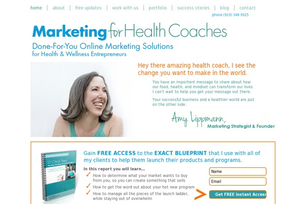 healthcoachva.com site used Amylippmann