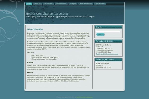 healthcomplianceassociates.com site used Wp-medical