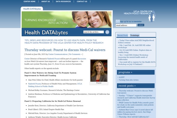 healthdatabytes.org site used Health-blog