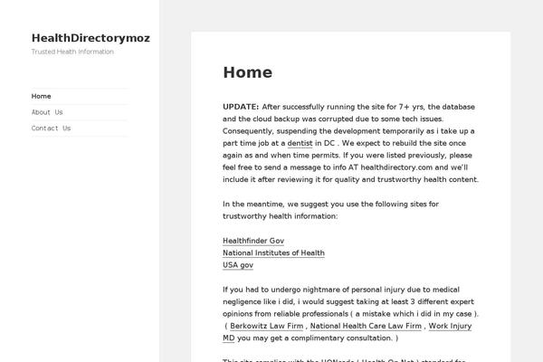 WordPress website example screenshot