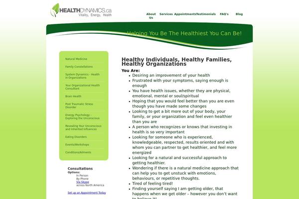 healthdynamics.ca site used Grayrock