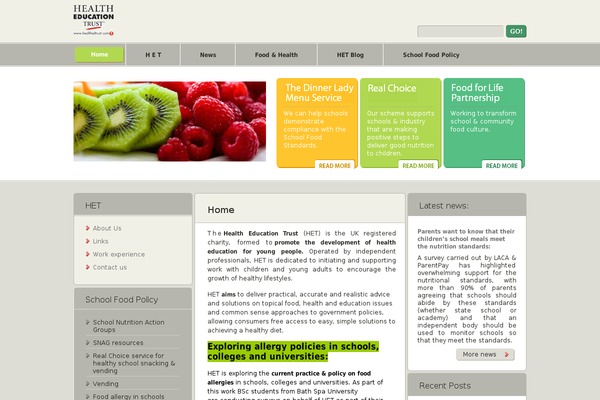 WordPress website example screenshot