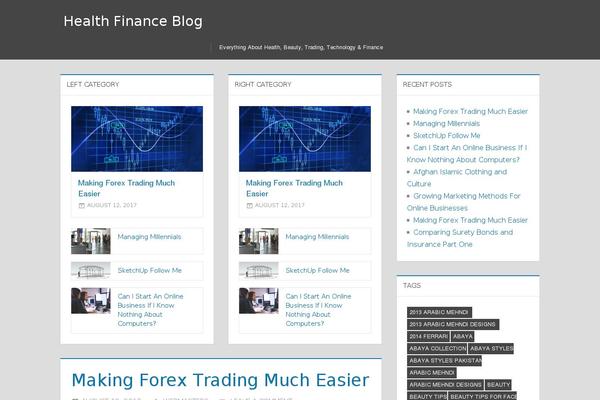 WordPress website example screenshot