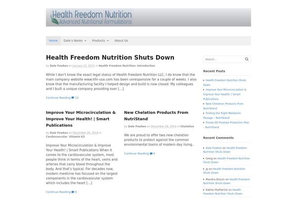 WordPress website example screenshot