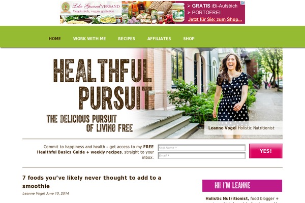 healthfulpursuit.com site used Hp-2018