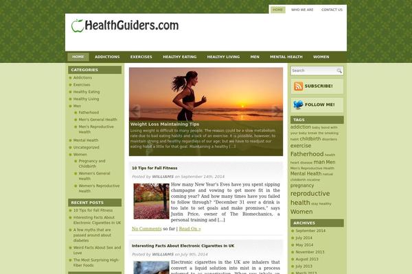 healthguiders.com site used Emenu