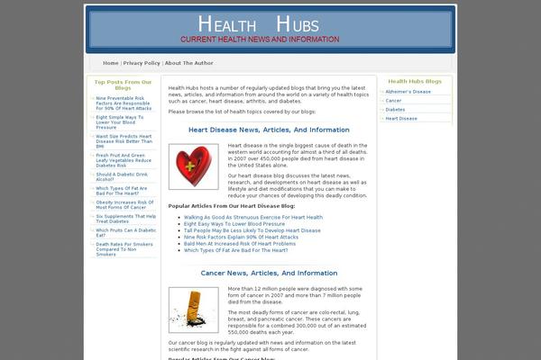 healthhubs.net site used Digg-3-columns-10