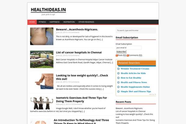 healthideas.in site used NewsPress Lite