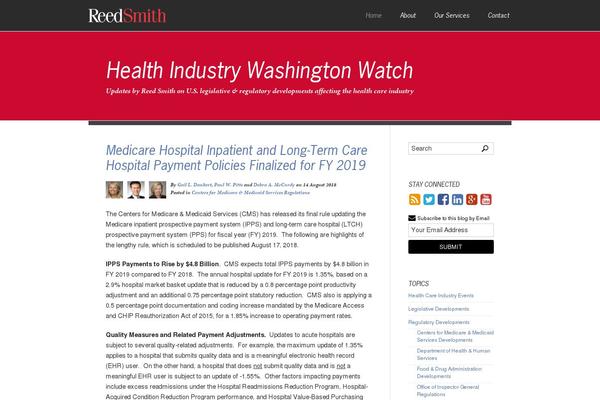 healthindustrywashingtonwatch.com site used Reed-smith-base