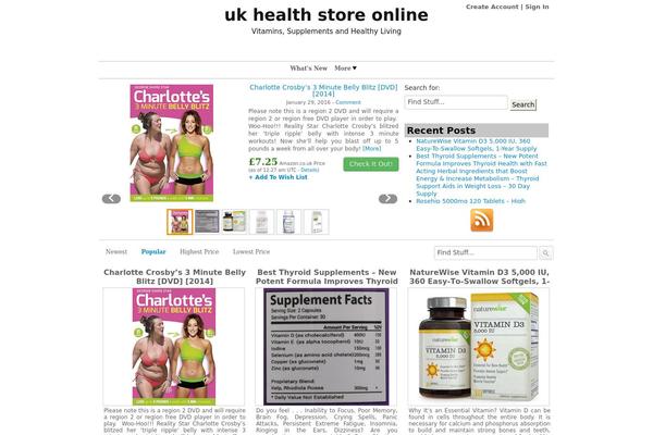 healthmarketuk.com site used Template2