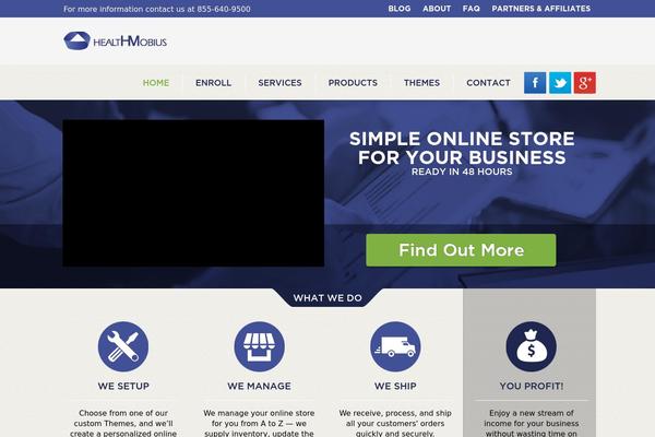 healthmobius.com site used Mastertheme-healthmobius