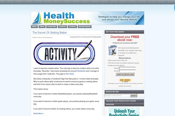 healthmoneysuccess.com site used Cooltheme
