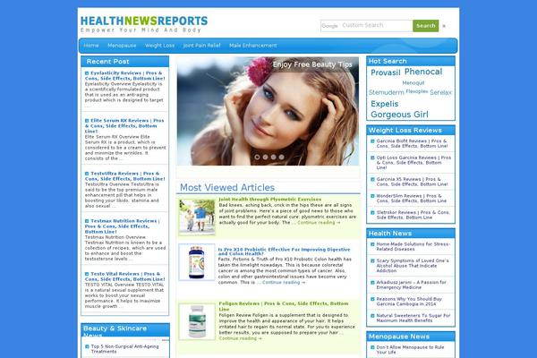 healthnewsreports.com site used Hnr