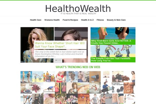 healthowealth.com site used Healthowealth-iwebtheme