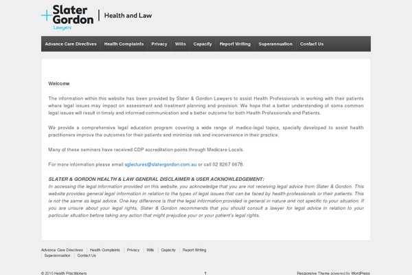 WordPress website example screenshot