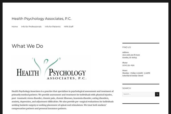 WordPress website example screenshot
