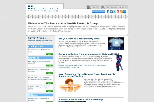 healthresearch.ca site used Medicalarts