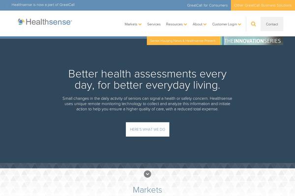 healthsense.com site used Healthsense