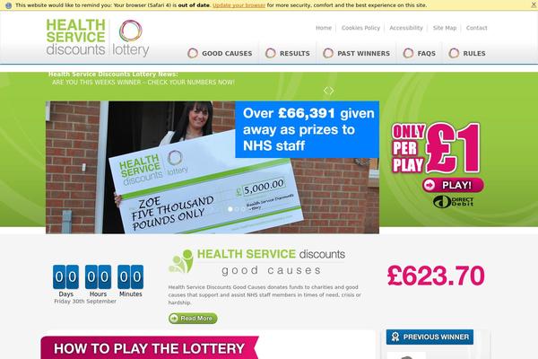 healthservicediscountslottery.com site used Hsd