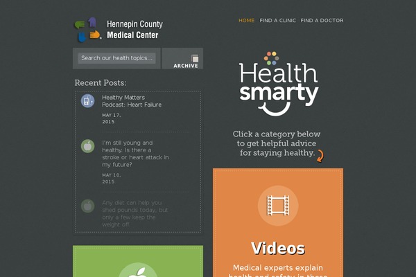 healthsmarty.org site used Collections [wordpress Official Theme]