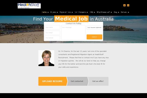 healthstaffrecruitment.com.au site used Hsr