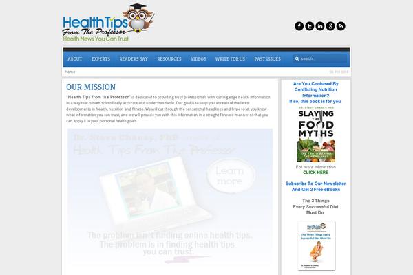 healthtipsfromtheprofessor.com site used Healthtips