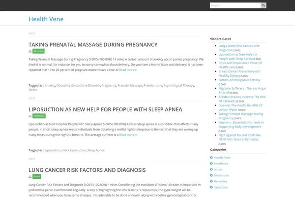 healthvene.com site used Health-press