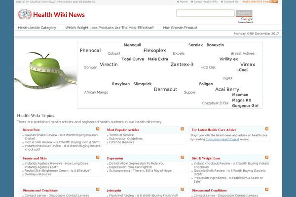 healthwikinews.com site used Healthwikinews