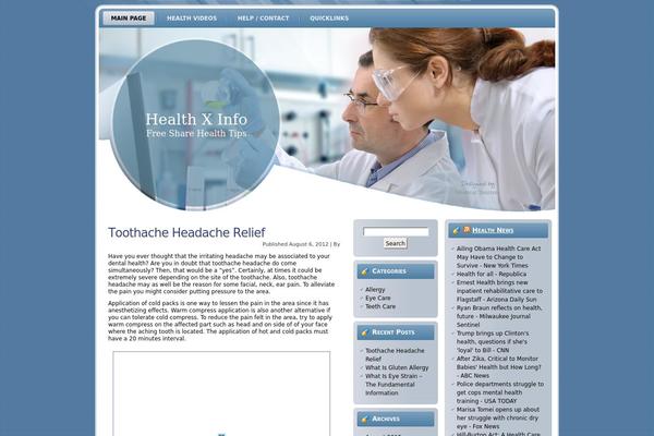 healthx.info site used Pharmacy_wp_theme