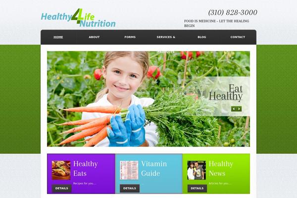 healthy4lifenutrition.com site used Theme1620