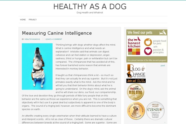 healthyasadog.com site used Minimum