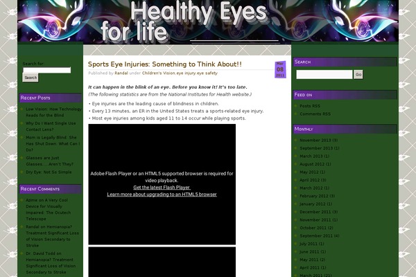 healthyeyesforlife.org site used Tiki Time