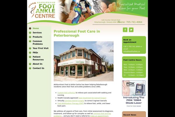 healthyfeet.ca site used Foot_centre