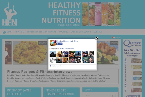 healthyfitnessnutrition.com site used Wp-pravda-child