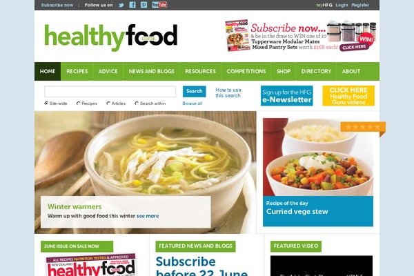 healthyfood.co.nz site used Foodandcook