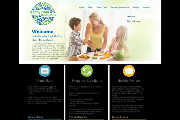 healthyfoodhealthyplanet.org site used Menu-planner