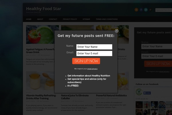 fruithealth theme websites examples