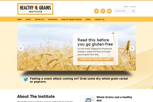 healthygrains.ca site used Cwgi