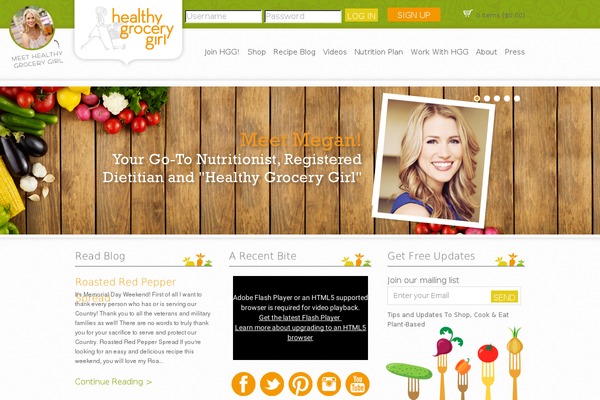 healthygrocerygirl.com site used Restored316-farmhouse