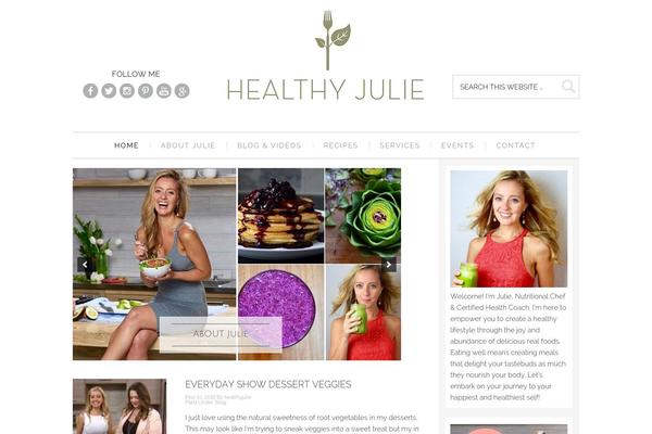 healthyjulie.com site used Foodie Pro