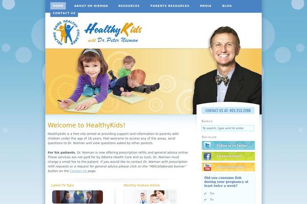 healthykids.ca site used Healthykids