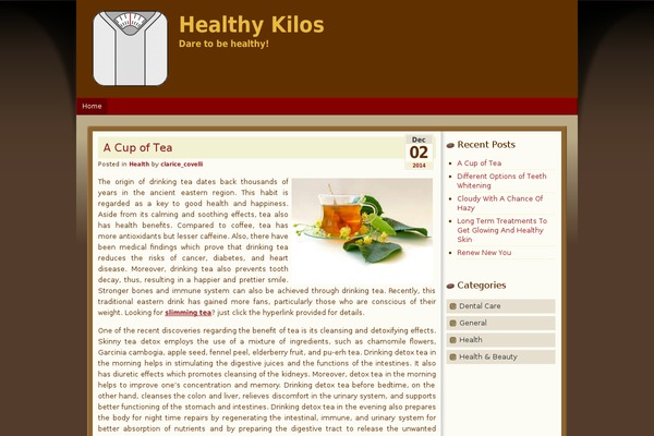 healthykilos.com site used Blend