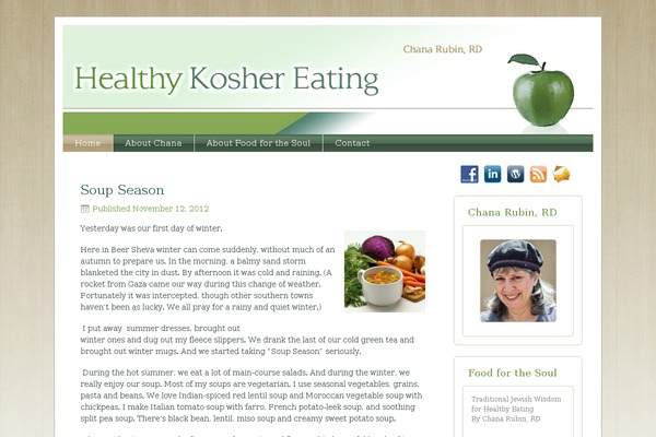 healthykoshereating.com site used Design3