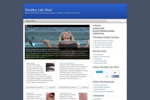 WordPress website example screenshot