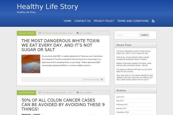 healthylifestory.net site used Xander