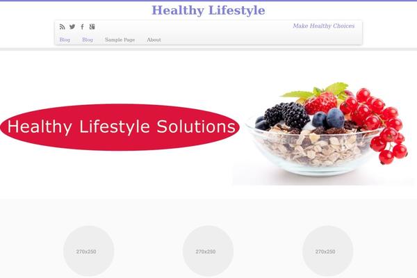 healthylifestyle2009.com site used Customizr Pro
