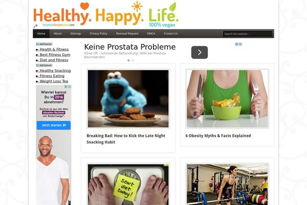 healthylifestyleideas.com site used Wordtheme